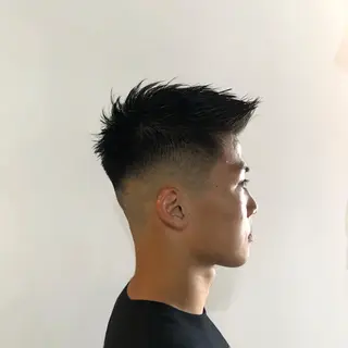 ショート パーマ メンズ 髪質改善🇰🇷 レイヤーカット/梅田のヘアスタイル