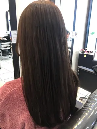 ミディアム YASU🍎CUT 赤系カラー/ヘアケアのヘアスタイル