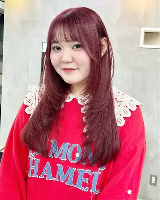 ロング 暖色カラー/レイヤー カット☁️MEI☁️のヘアスタイル