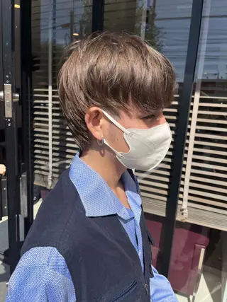 ショート カラー ヘアアレンジ ちひろ /似合わせカラーのヘアスタイル