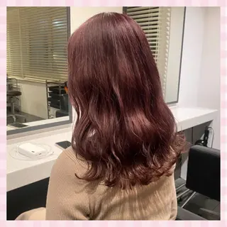 ミディアム カラー 💗ガーリーヘア🎀 saki💗のヘアスタイル