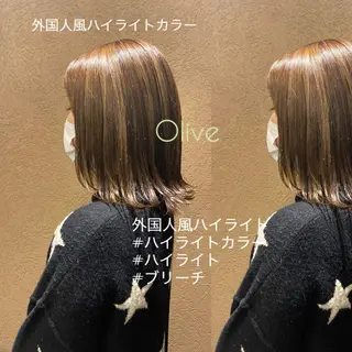 ミディアム カラー nambu-GARDEN所属・上田 昂雅のヘアスタイル