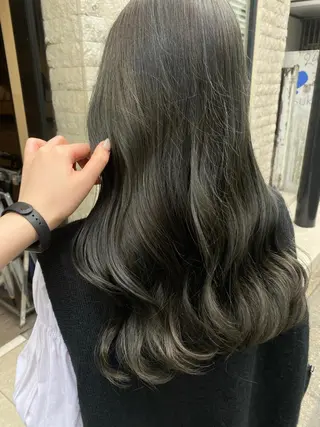 ロング カラー ヘアアレンジ アンククロス渋谷【ANKH CROSS】所属・韓国ヘア┊︎レイヤー ┊︎haruka🌙のヘアスタイル