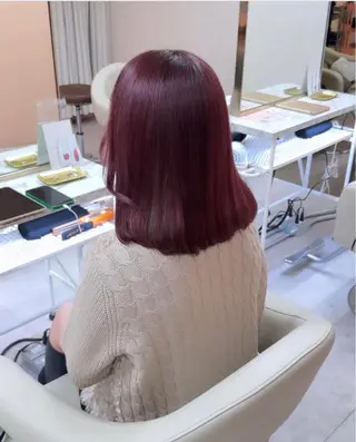 ミディアム カラー ♡韓国/レイヤー カット/Ayana♡のヘアスタイル