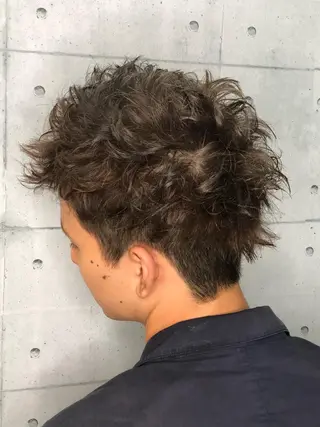 パーマ メンズ 北脇 健治のヘアスタイル