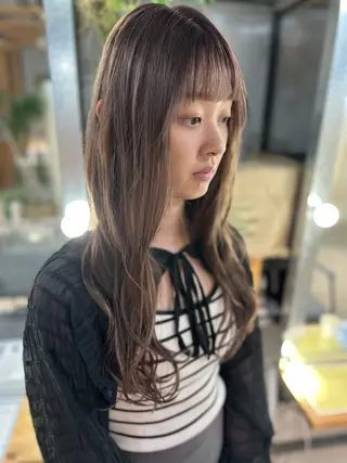 ロング カラー 溜 一太のヘアスタイル