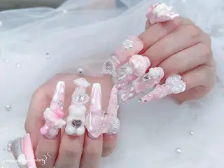 ネイル MoMoA Nail ネイル長さ出し専門店のネイルデザイン