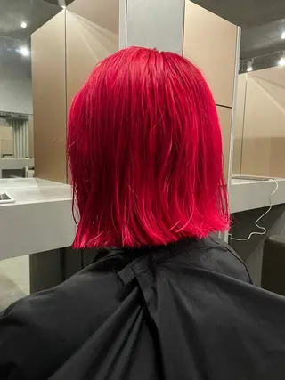 ミディアム カラー 似合わせショート/ パーマ‪/表参道のヘアスタイル