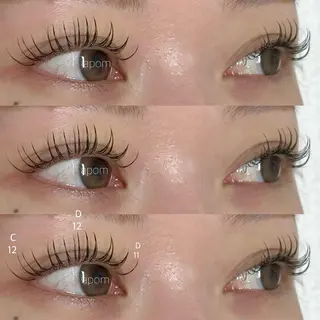 マツエク・マツパ apom 森分のマツエク・マツパデザイン