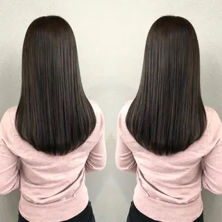 セミロング カラー 🌈プルエクステ& ハイトーン🌈関飛鳥のヘアスタイル