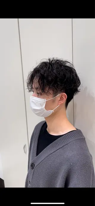 ショート パーマ メンズ メンズスタイリスト 真栄平有希のヘアスタイル