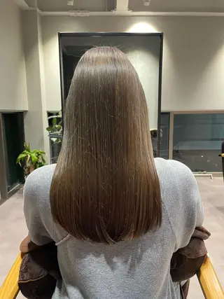 ロング カラー 韓国風/オシャレ /縮毛矯正/滝口琴未のヘアスタイル