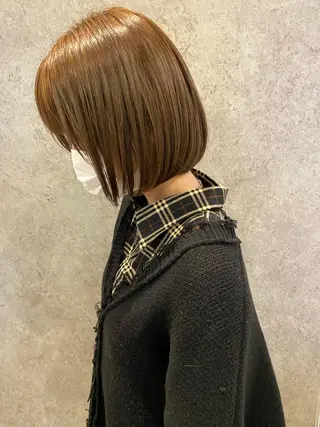ミディアム 栗原 瑞稀のヘアスタイル