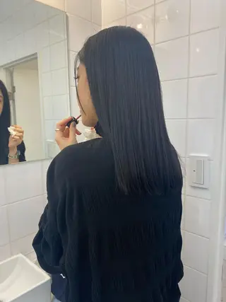 セミロング aoi ♡グレージュ ・ベージュカラーのヘアスタイル