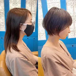 ショート カラー ショート、ボブの達人 東康介✨のヘアスタイル