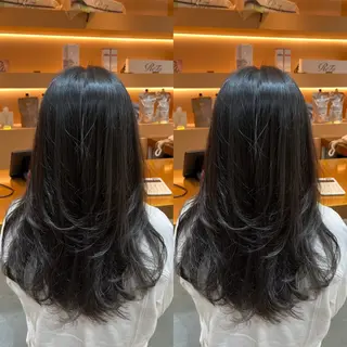 ミディアム D.I.E.V.A  渋谷所属・💕韓国レイヤー× 髪質改善　宮内諒のヘアスタイル