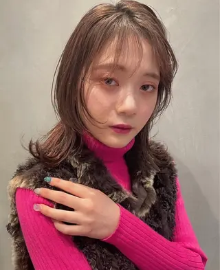 ロング あゆみ︎︎✮／ 暖色カラー／レイヤーのヘアスタイル