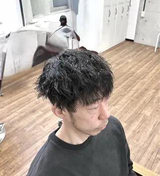 ショート パーマ メンズ 【メンズ特化】 横浜美容師kuのヘアスタイル