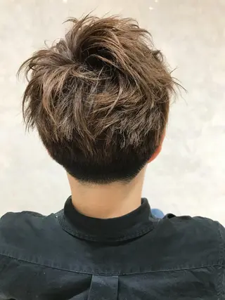 ショート カラー メンズ テラモト カズヨシのヘアスタイル