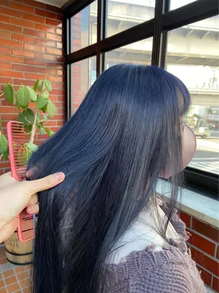 ロング カラー 井手 伸哉のヘアスタイル