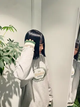 ミディアム カラー Nico所属・ご予約は2月まで！ maho‪🐈🎀のヘアスタイル