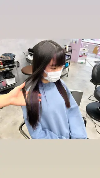 ロング Hui.所属・縮毛矯正・髪質改善 特化 出納 直起のヘアスタイル