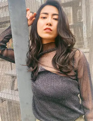 セミロング カラー A10+α所属・加茂 しのぶのヘアスタイル