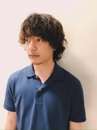 パーマ ヘアアレンジ メンズ ainico+所属・メンズ特化✂️栗原 侑也のヘアスタイル