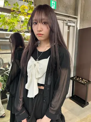 ロング カラー myu 🐈‍⬛のヘアスタイル