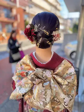 セミロング ヘアアレンジ hair room HARU所属・伊藤 栄子のヘアスタイル