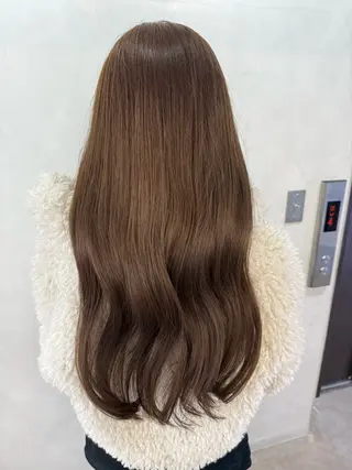 ロング カラー ひろせ ちかなのヘアスタイル