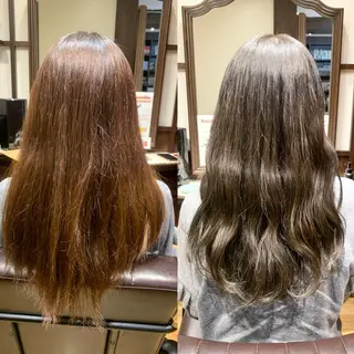 セミロング カラー 【くせ毛さんのお悩み 解決🍀】栗橋のヘアスタイル