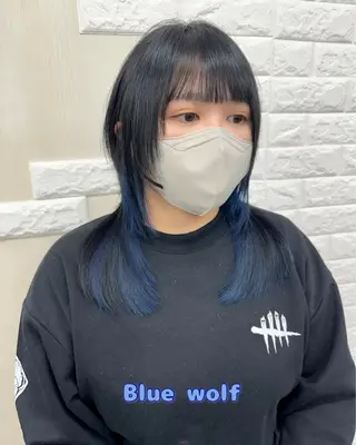 セミロング カラー ビューティー　クララ所属・🌈miu miu hair✂️💕のヘアスタイル