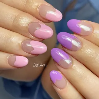 ミディアム ネイル richeri beautyのネイルデザイン