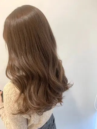 ロング カラー 松浦ゆずき 韓国/ 診断/ダウンパーマのヘアスタイル