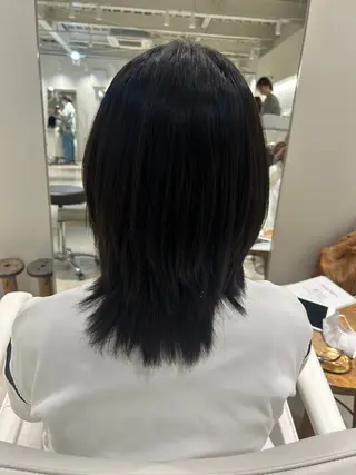 ミディアム 篠原 若奈のヘアスタイル