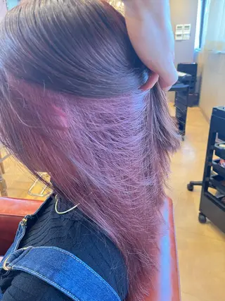 ミディアム カラー 髪質改善×ケアブリー チ特化【ケンタ】のヘアスタイル