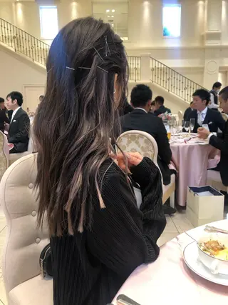 ロング カラー ハッシュカット/ハイ トーン/MANAMIのヘアスタイル