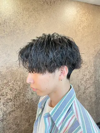 ショート メンズパーマ特化 カバヤマ　リョウのヘアスタイル