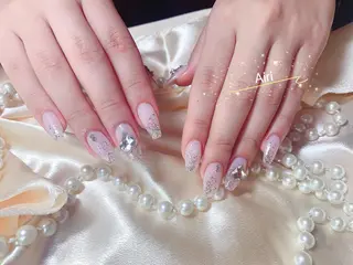 ネイル ネイルサロンAiri 長さ出し·シンプルのネイルデザイン