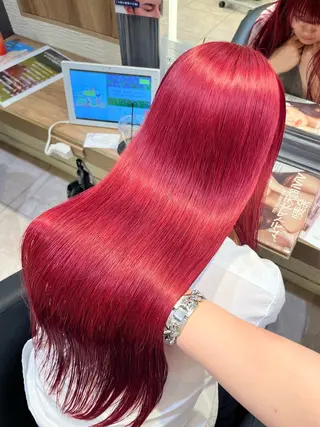 ロング カラー EIGHTyokosuka所属・ハイトーン 🦋🎶LENのヘアスタイル