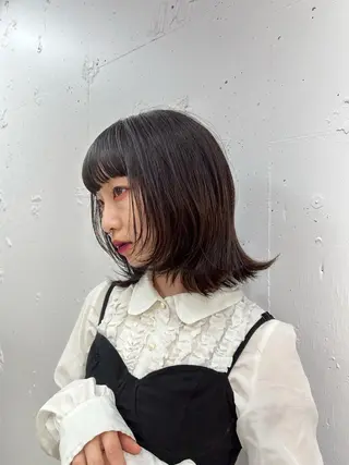 ミディアム カラー ナチュラル×色気パ ーマ 渋谷/マナミのヘアスタイル