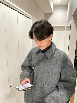 ショート カラー パーマ メンズ 【東北メンズヘア1 位受賞🥇】本間祐太のヘアスタイル