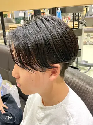 パーマ メンズ ｳﾙﾌ/ｾﾝﾀ- ﾊﾟｰﾄ【ﾅﾅﾐ】のヘアスタイル