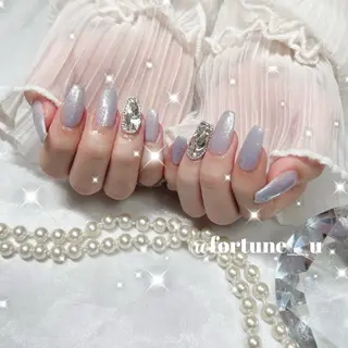 ネイル 1/21空✩.💜 Yuuna💜のネイルデザイン