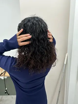 セミロング カラー パーマ キッズ オトナヘア🌸 harukaのヘアスタイル