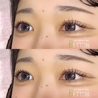 マツエク・マツパ BETTISH🩵 SERIのマツエク・マツパデザイン