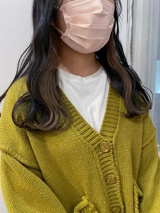 セミロング カラー 栗田 大輝のヘアスタイル