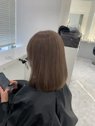 セミロング カラー 💎透明感カラー /kaito💎のヘアスタイル