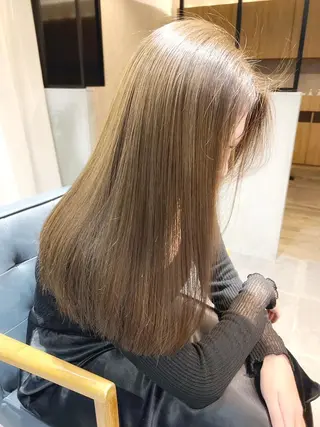 セミロング カラー パーマ ヘアアレンジ 【ヘアケア特化型】 newi天王寺のヘアスタイル